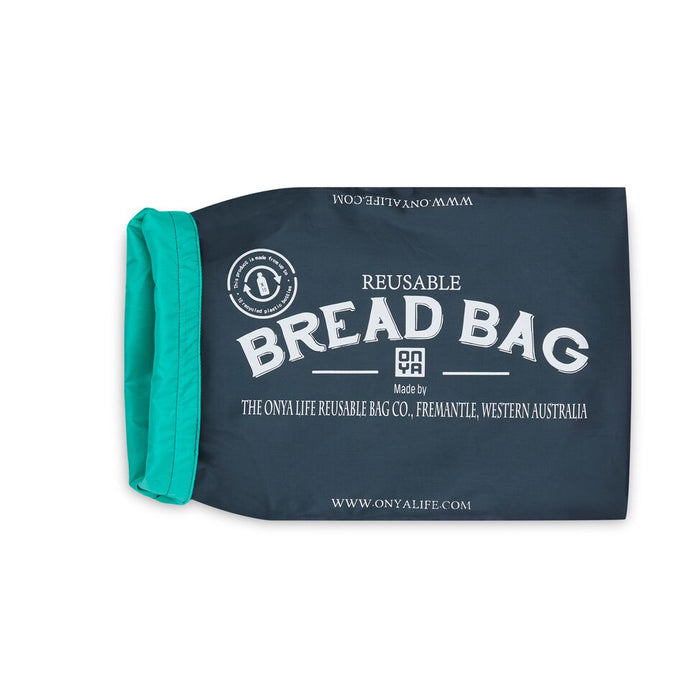 Charcoal Bread Bag Rolled back