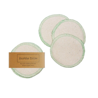 Reusable Hemp Makeup Rounds - Natural